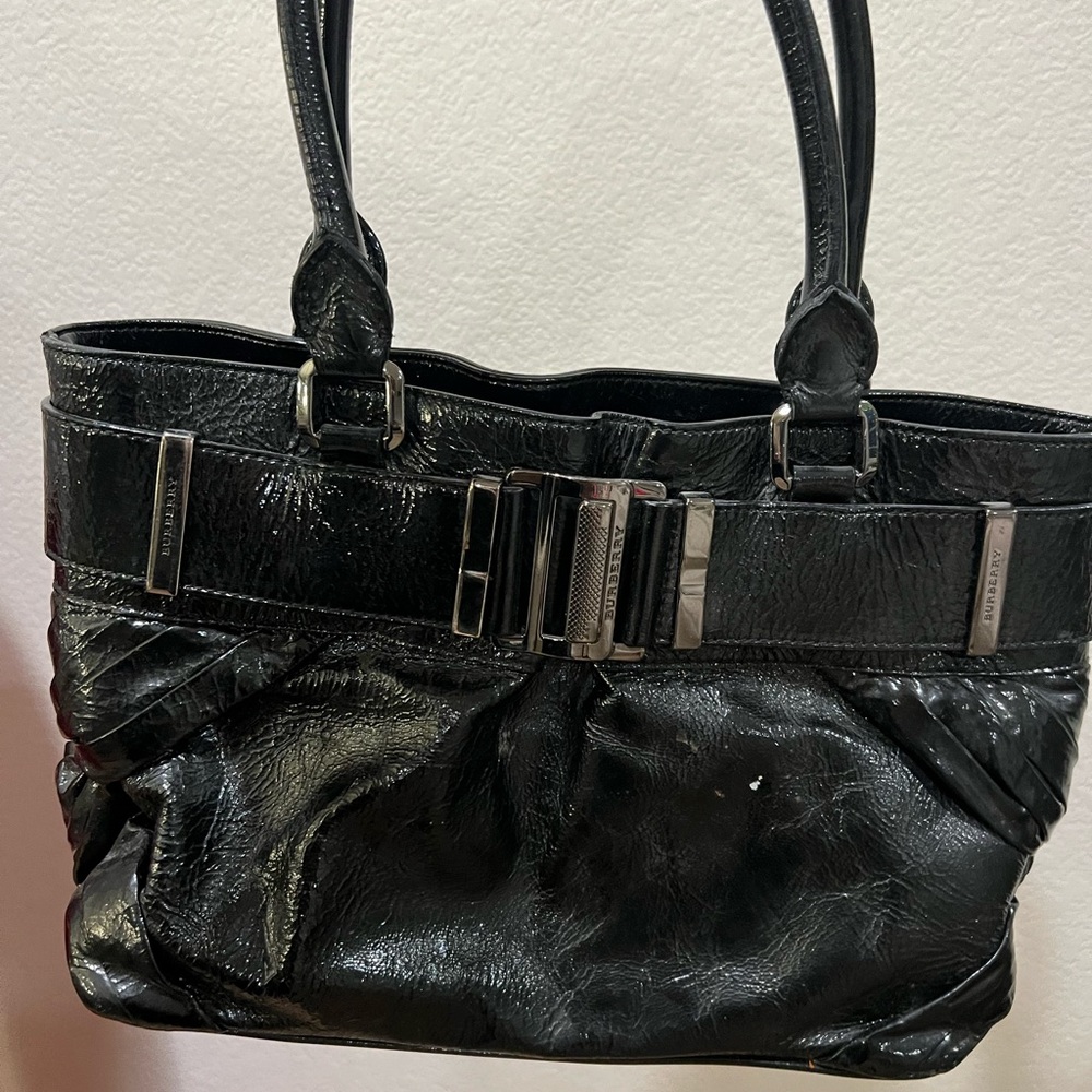 Burberry Black Leather Shoulder Bag